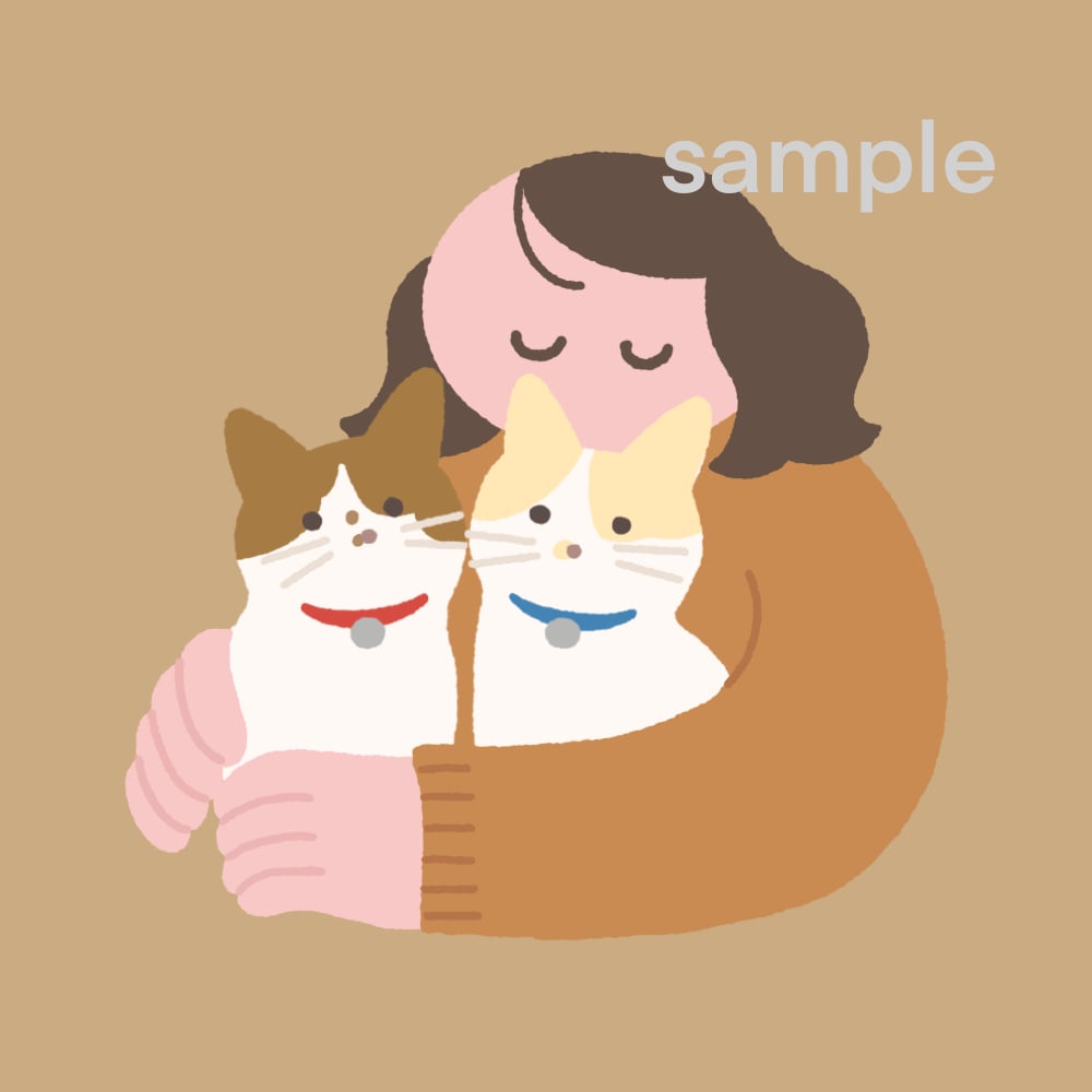 ゆるふわ♡ペットとあなたのアイコンイラスト描きます インスタなどSNSプロフに！シンプルなデフォルメイラスト イメージ10