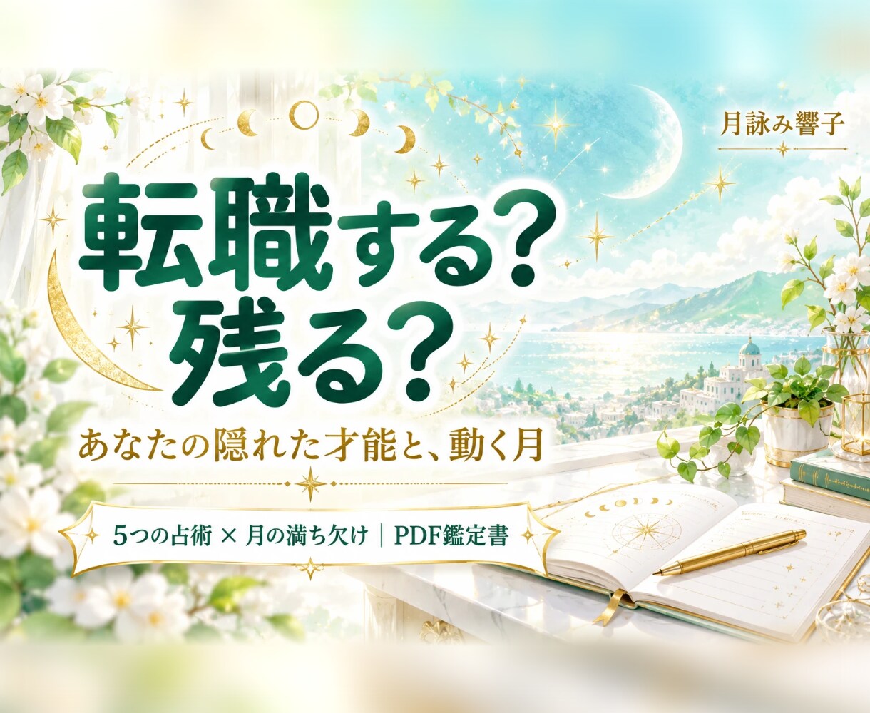 転職する？残る？副業と適職を5つの占術で読みます 5つの占術が見つける、あなたの隠れた才能 イメージ1