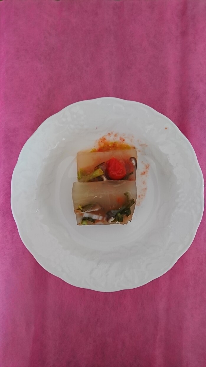 野菜のテリーヌの作り方をお教えします 野菜のテリーヌの作り方をお教え致します。 イメージ1