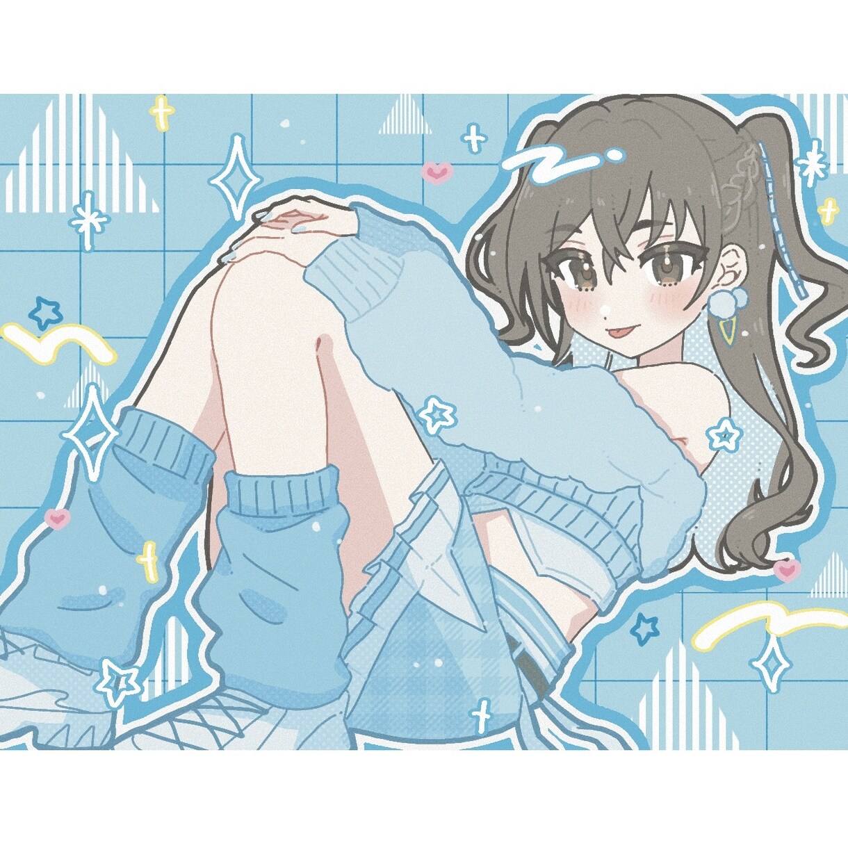 商用OK ポップで可愛い女の子のイラスト制作します 配信やSNSでの活動用イラスト等制作いたします。 イメージ7