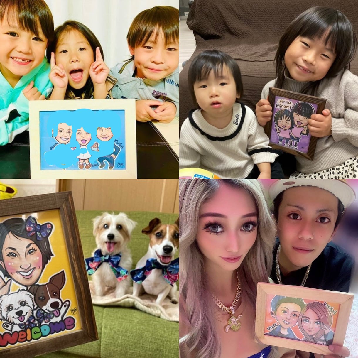 最短当日納品！デジタルの可愛い似顔絵を描きます キラキラPOPでカラフルな背景で可愛いです！ イメージ4