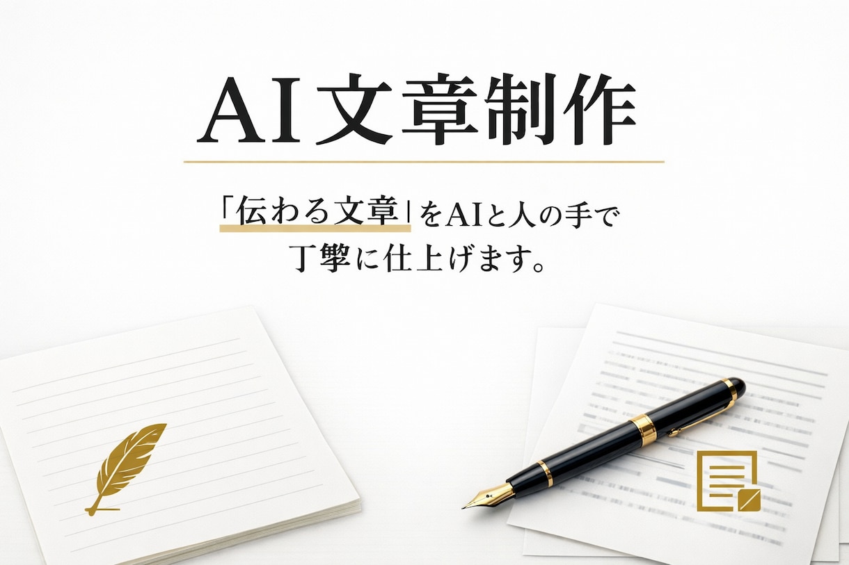 AI文章制作｜丁寧に言語化します 「伝わる文章」をAIと人の手で丁寧に仕上げます。 イメージ1