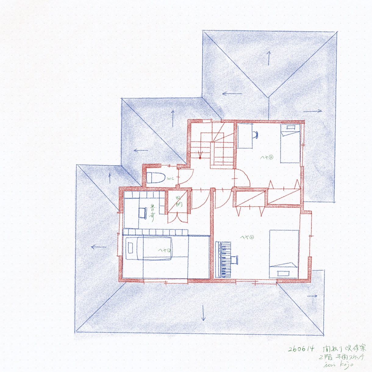 住宅の間取りやリノベの手書き図面を提案します 家具レイアウトや本格間取りを考えたい方におすすめ！ イメージ6