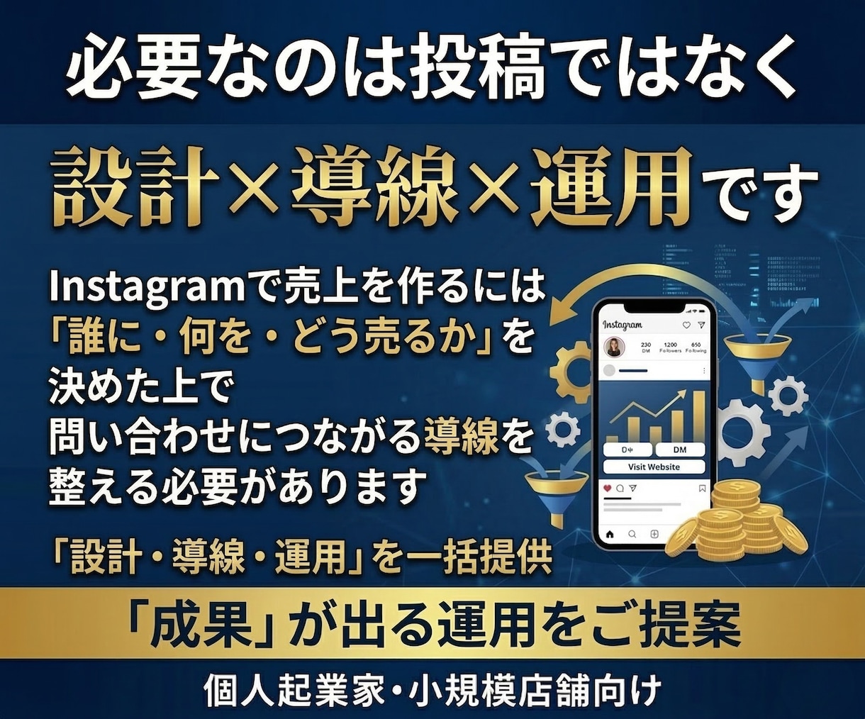 売上導線まで設計するインスタ運用代行をします 素材0｜知識0｜丸投げOK！安心のInstagram運用代行 イメージ4