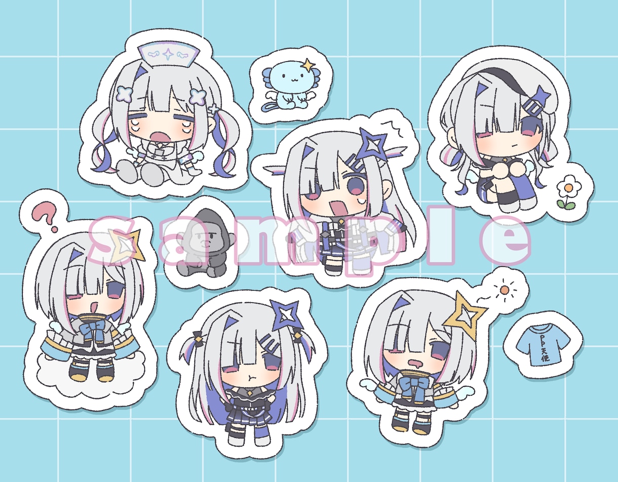 可愛いオリジナルイラストを制作いたします アイコンや動画用、MVなどにご活用ください！ イメージ10