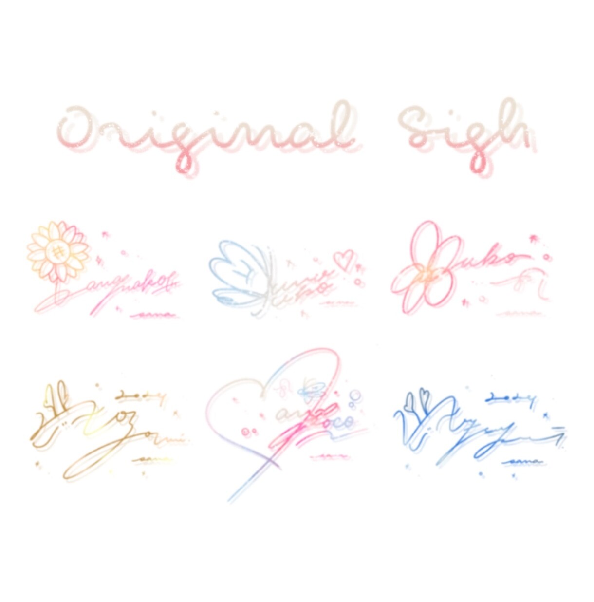 ｵ ﾘ ｼﾞﾅ ﾙ ｻ ｲ ﾝ 作ります 好きを詰め込んだ自分だけの ｻ ｲ ﾝ ⟡.· イメージ1