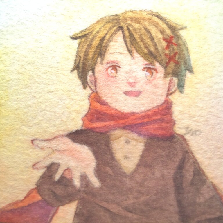 水彩色鉛筆で“ミニ原画”を描きます 絵本のような温かく優しい絵が得意です！ イメージ6