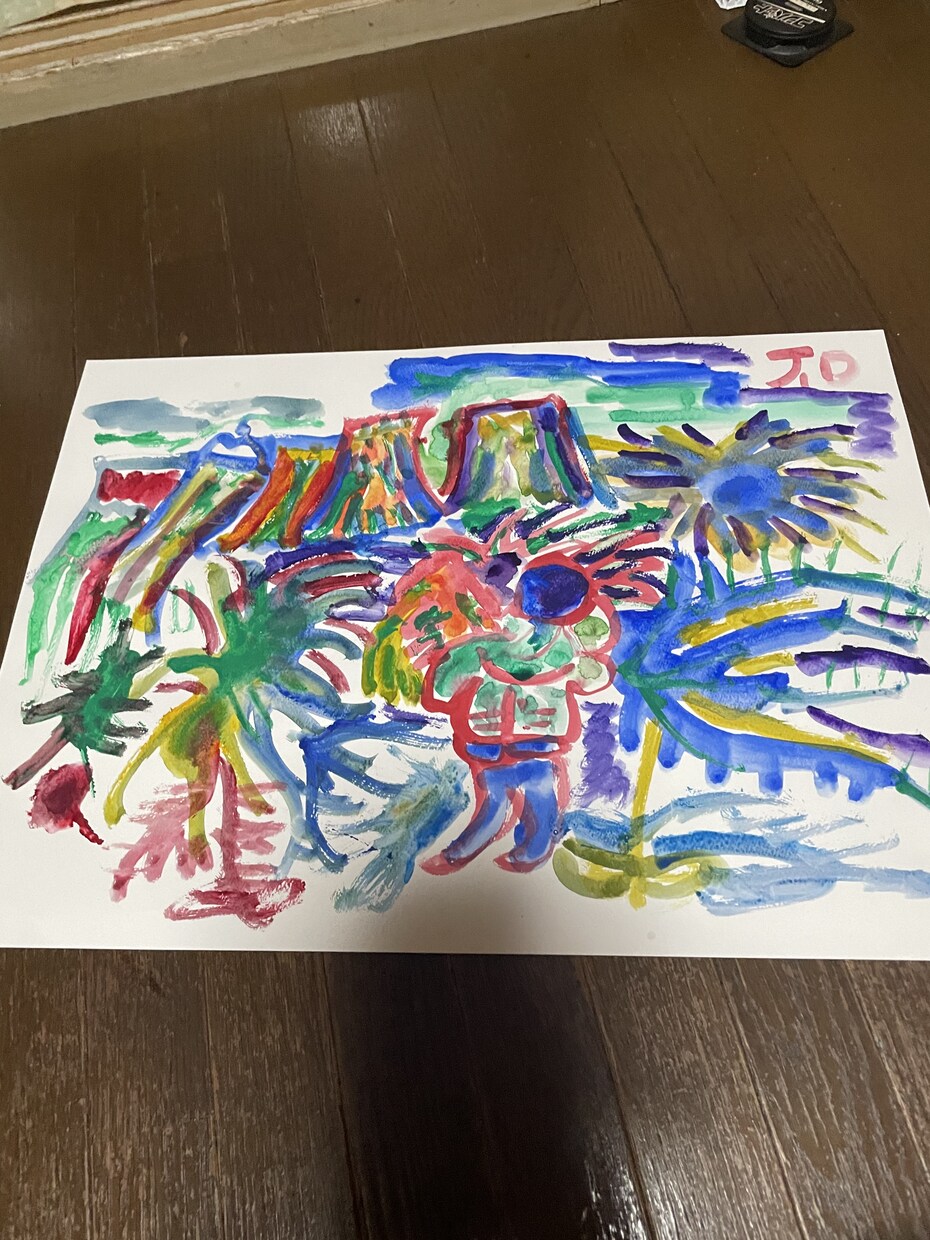 絵を描いています 面白い絵を描きます。面白い作品を描きます。 イメージ3
