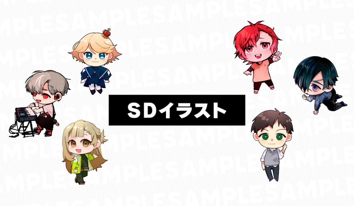 キャラクターのアイコン・立ち絵イラストを描きます 【ゲーム・VTuber】立ち絵・一枚絵作成【商用利用相談可】 イメージ5