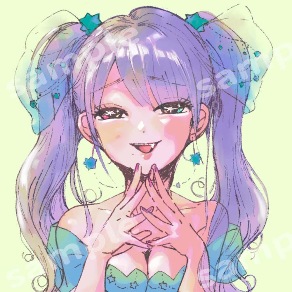 SNS用アイコンイラストを描きます 柔らかいタッチの絵柄で、世界で一つだけのイラストを制作します イメージ1