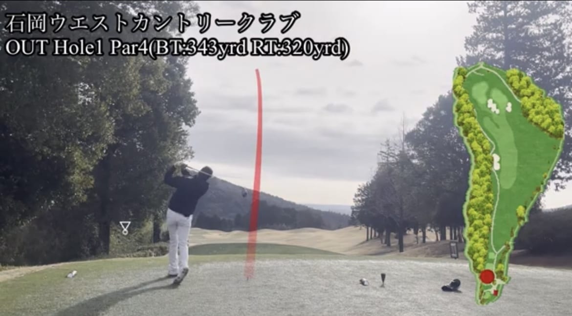 ゴルフショット軌道を入れた動画作成致します ゴルフのショット時のボール軌道を入れた動画『ゴルフサワー』 イメージ1