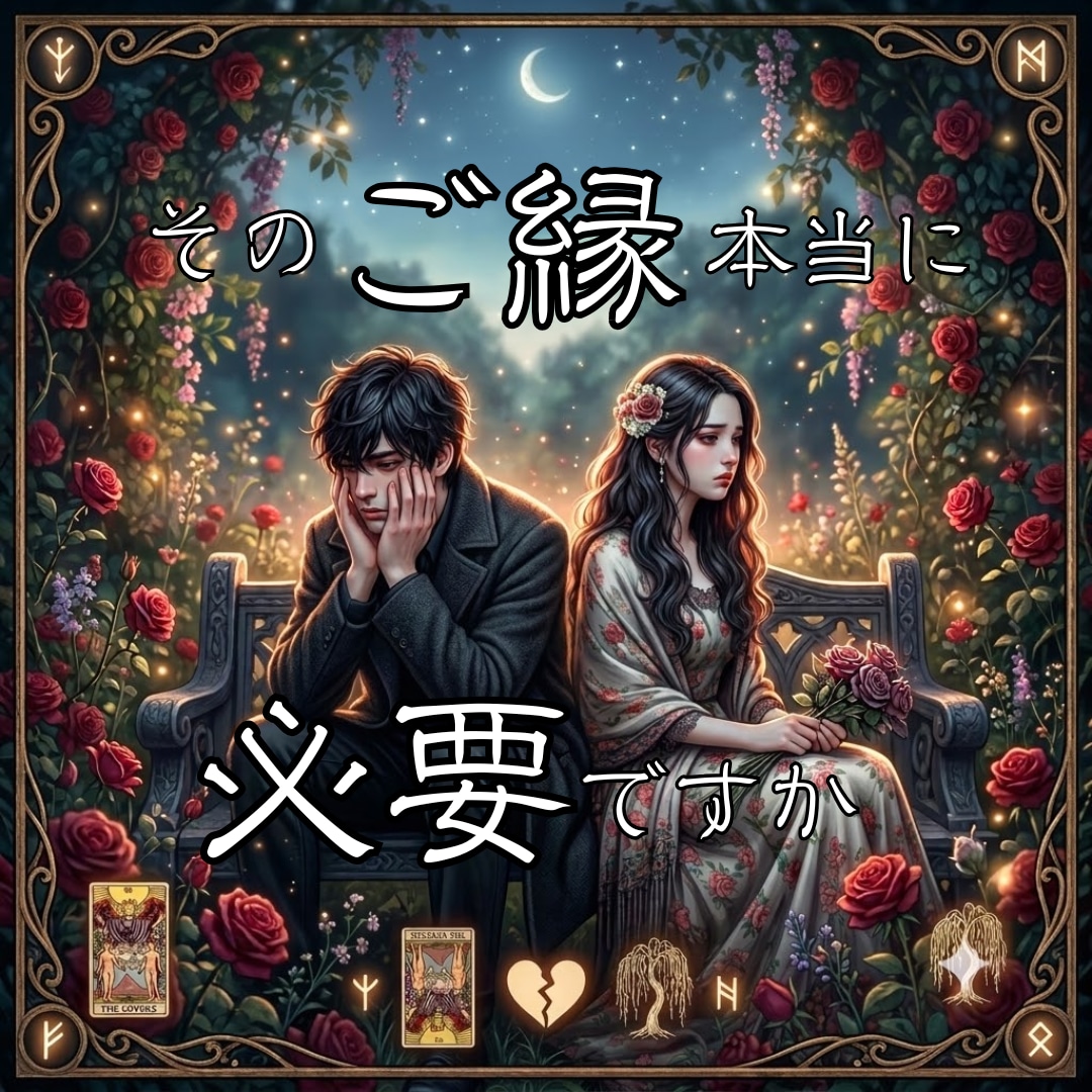 相手の気持ちを見て手放した方がいいご縁か占います 未来への最適な道を✨片想い/不倫/セフレ/浮気/結婚/恋愛 イメージ1