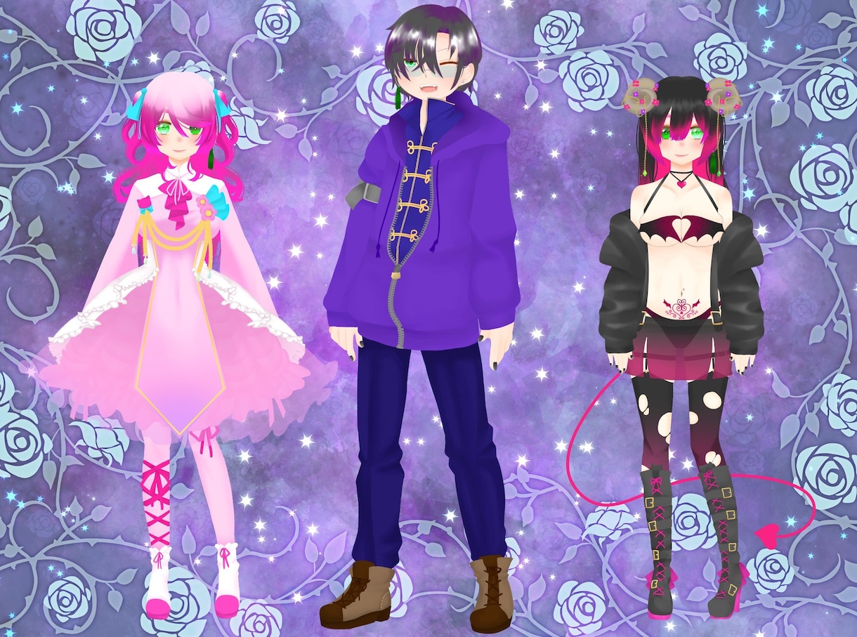 LIVE2DのVtuber用モデル作ります LIVE2D又はVroidstudioでVtuber用モデル イメージ4