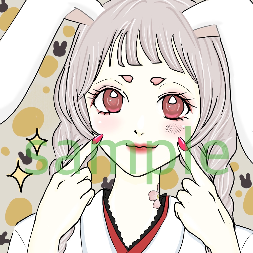 かわいいイラスト化します 獣人　似顔絵　SNSアイコン　プレゼント イメージ2