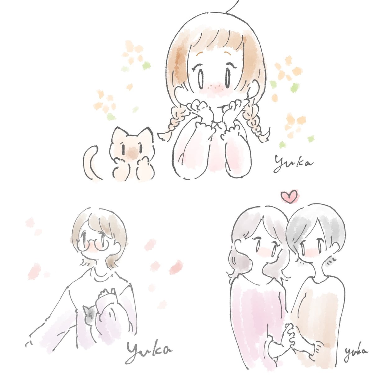 ゆるふわかわいいワンポイントイラスト描きます ふわっとしたワンポイントイラストで癒されませんか？ イメージ2