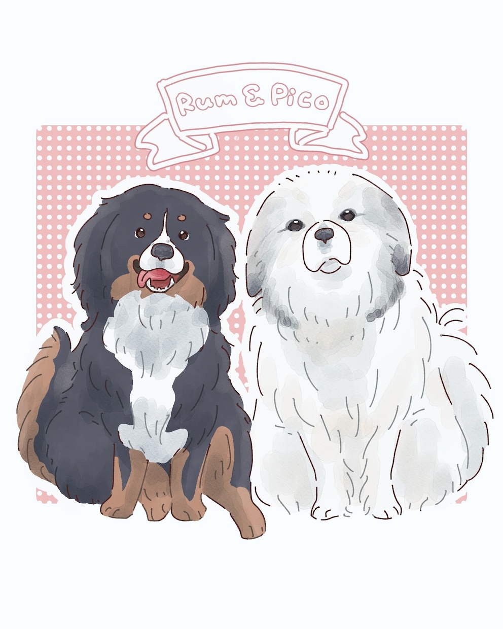 絵柄いろいろ！犬のイラストを描きます グッズ製作や何かの記念にいかがでしょうか♪ イメージ5