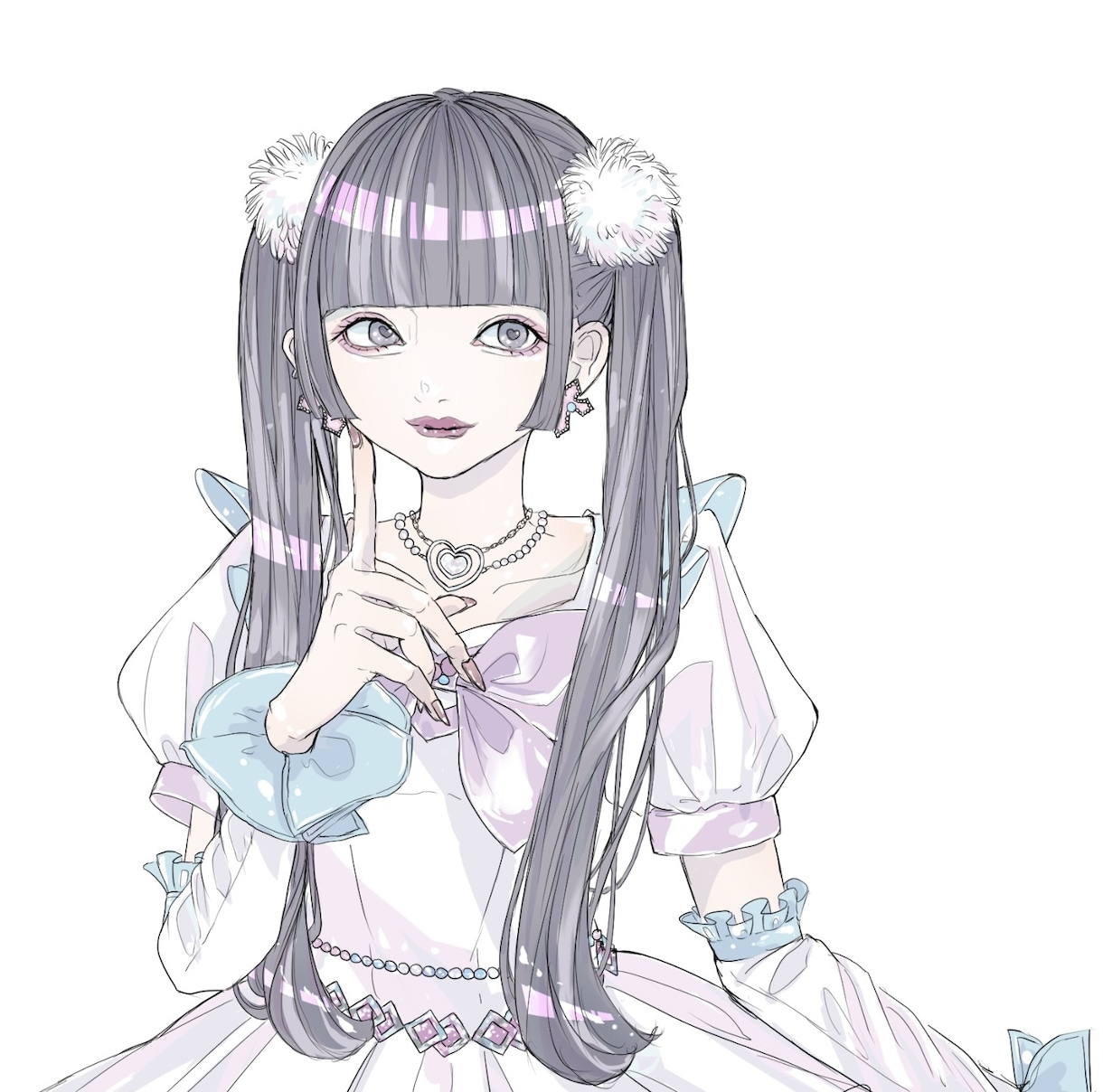パステルカラー♡な似顔絵描きます リアルタッチからデフォルメまで、ふんわり似顔絵 イメージ1