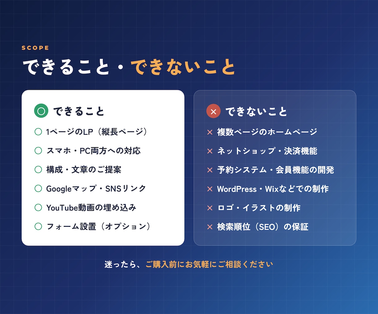 お店の魅力が伝わるスマホ対応LPを作ります お店や会社の顔になる1ページを！ イメージ7