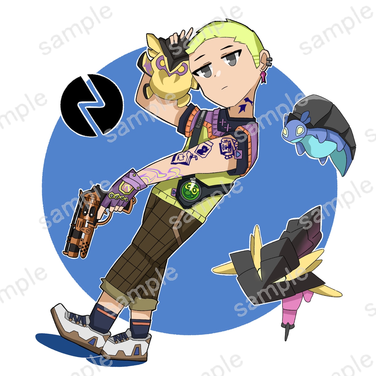 最安値！ミニキャラアイコン描きます SNSアイコン用に格安でイラストを描きます！ イメージ1