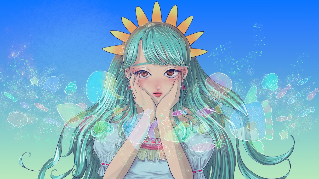 女の子のイラスト・アイコン描きます 可愛いだけじゃない、少し毒気のあるイラストをお届け! イメージ1