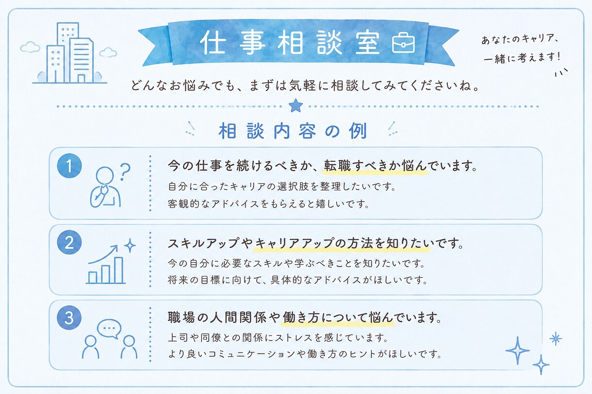 恋愛・仕事・家庭etc...何でも聞きます あなたの「ちょっと聞いて」を大切に イメージ2