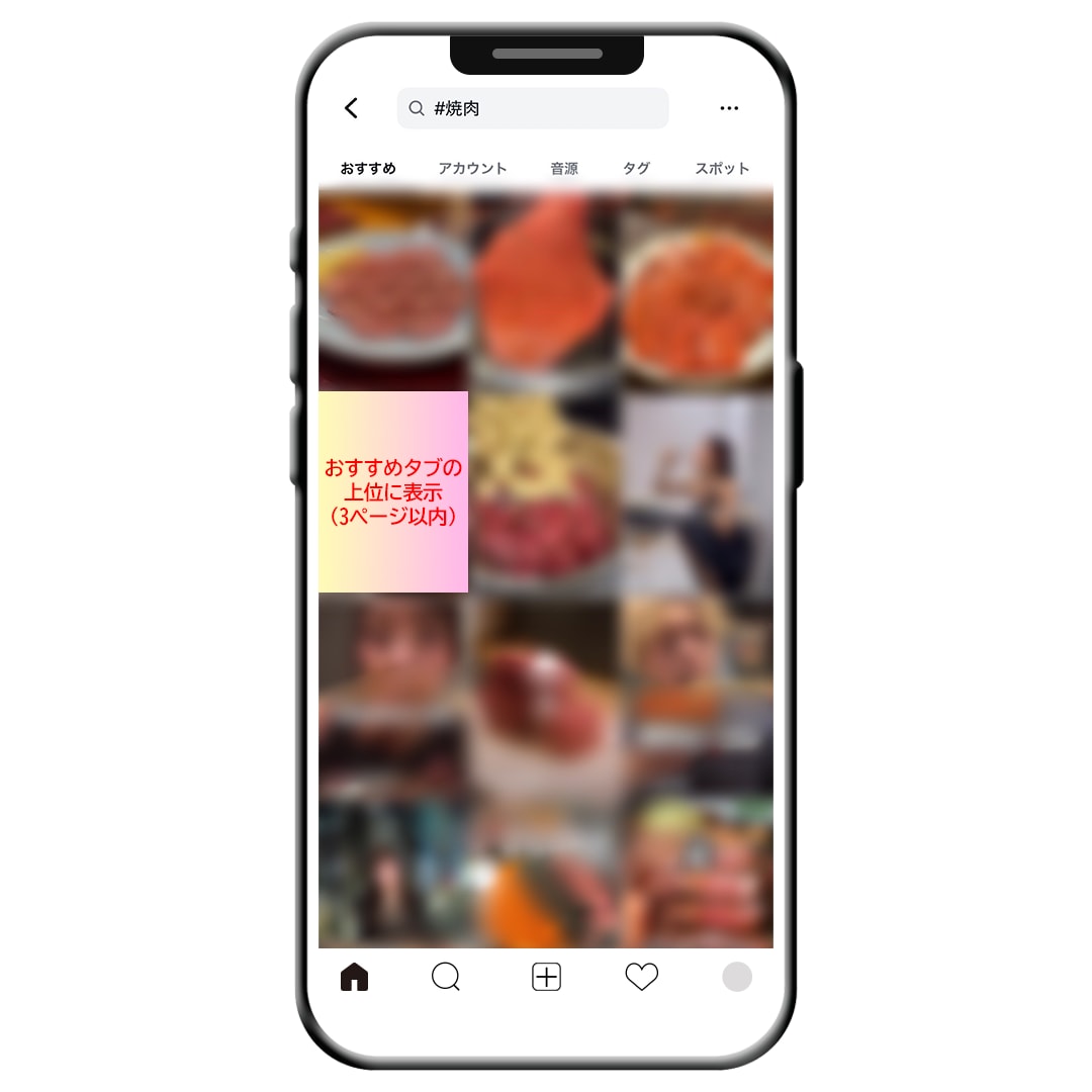 インスタ SEO運用代行｜おすすめタブに表示します Instagram 検索・おすすめタブ上位表示で広告費削減⭐ イメージ2