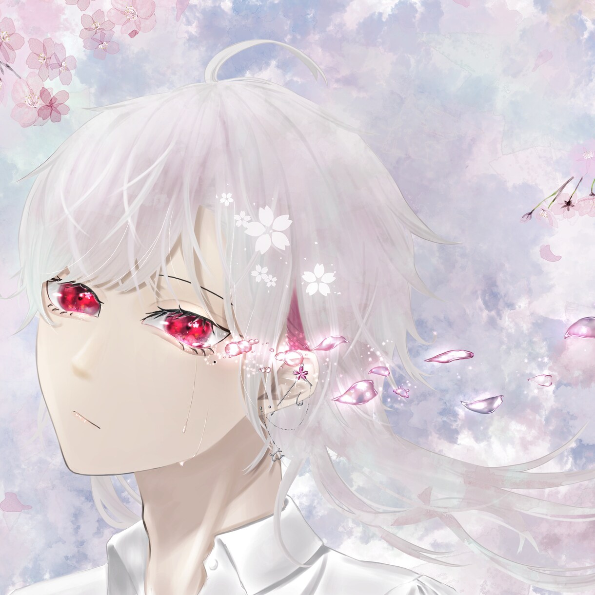 アイコン向き！バストアップイラスト作成します 中性的、ダウナー、クールな雰囲気！ イメージ4