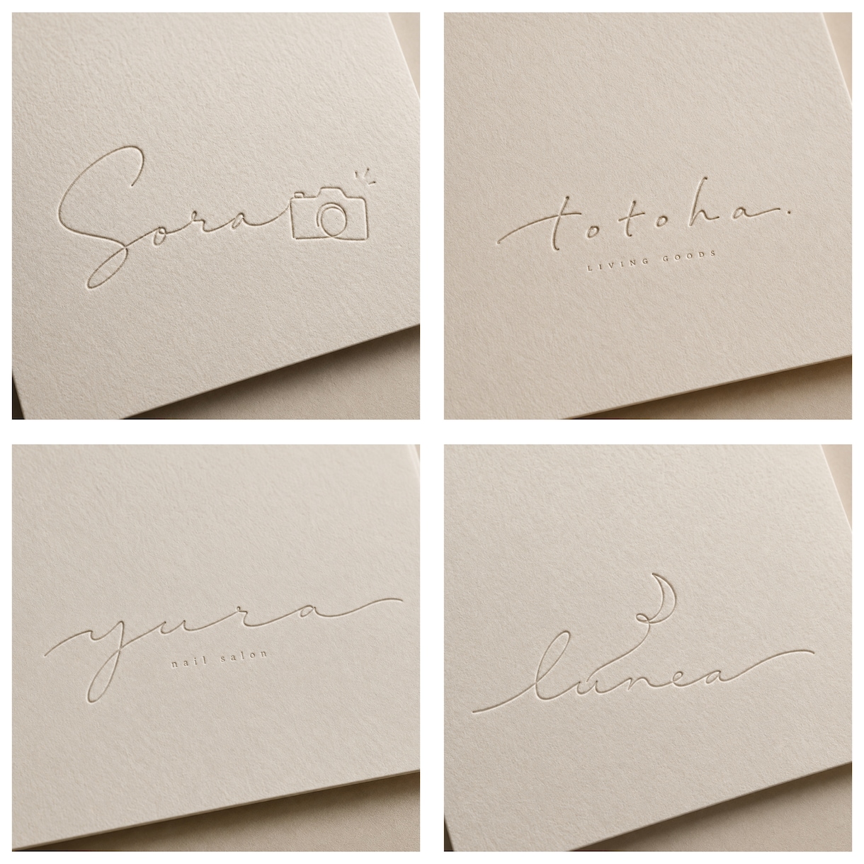 手書きのおしゃれなロゴを制作します 繊細な線画と文字で想いを形にします イメージ2