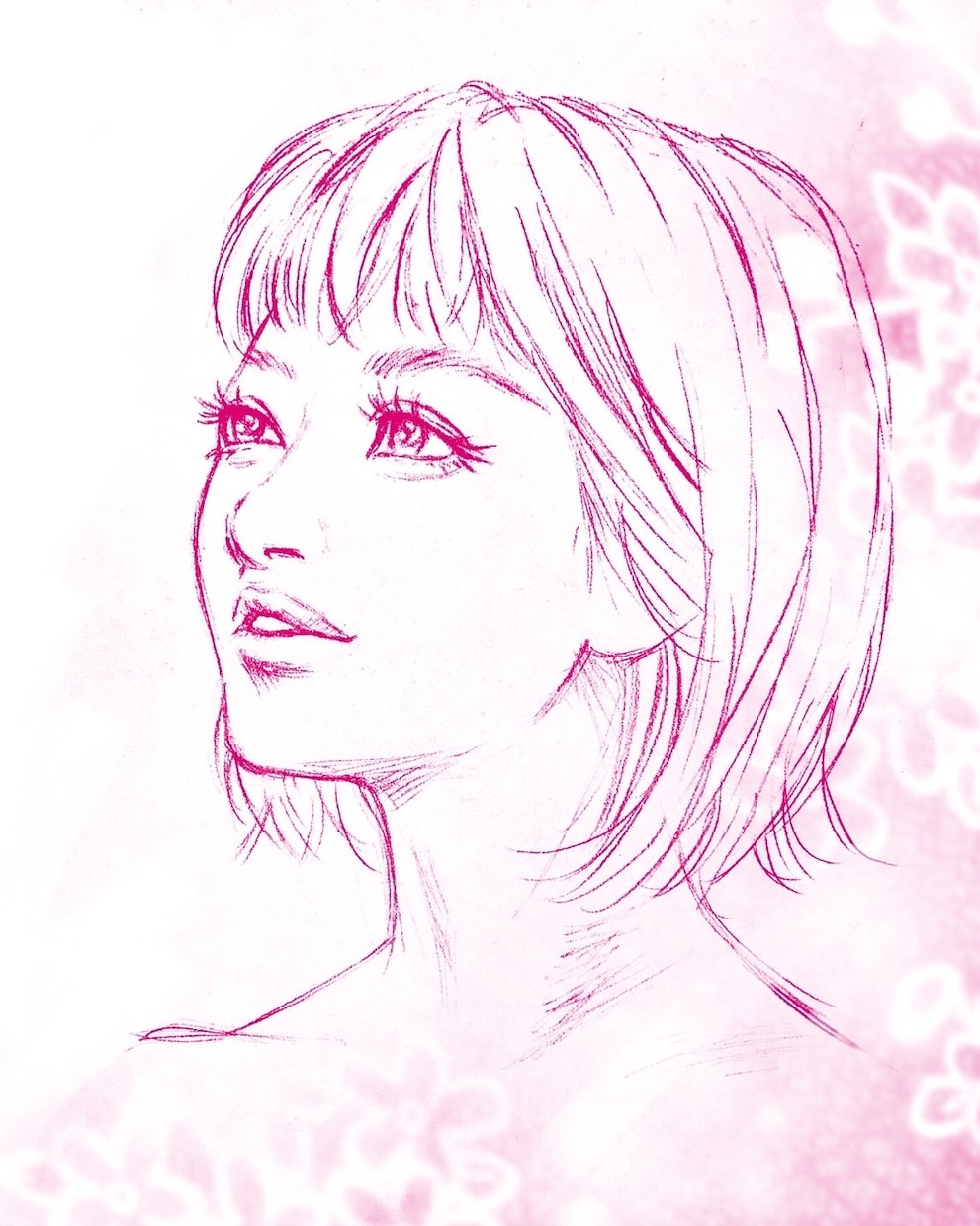 鉛筆で暖かみのあるシンプルタッチの似顔絵描きます ☆アイコン・プレゼントなどにお顔の特徴を生かした似顔絵を☆ イメージ1
