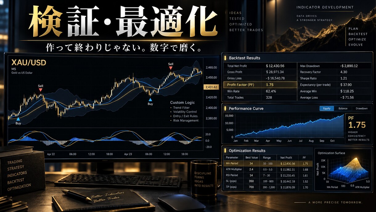 MQL4でインジケーターを実装します 仕様が決まっているなら、そのままMT4で動かします イメージ3