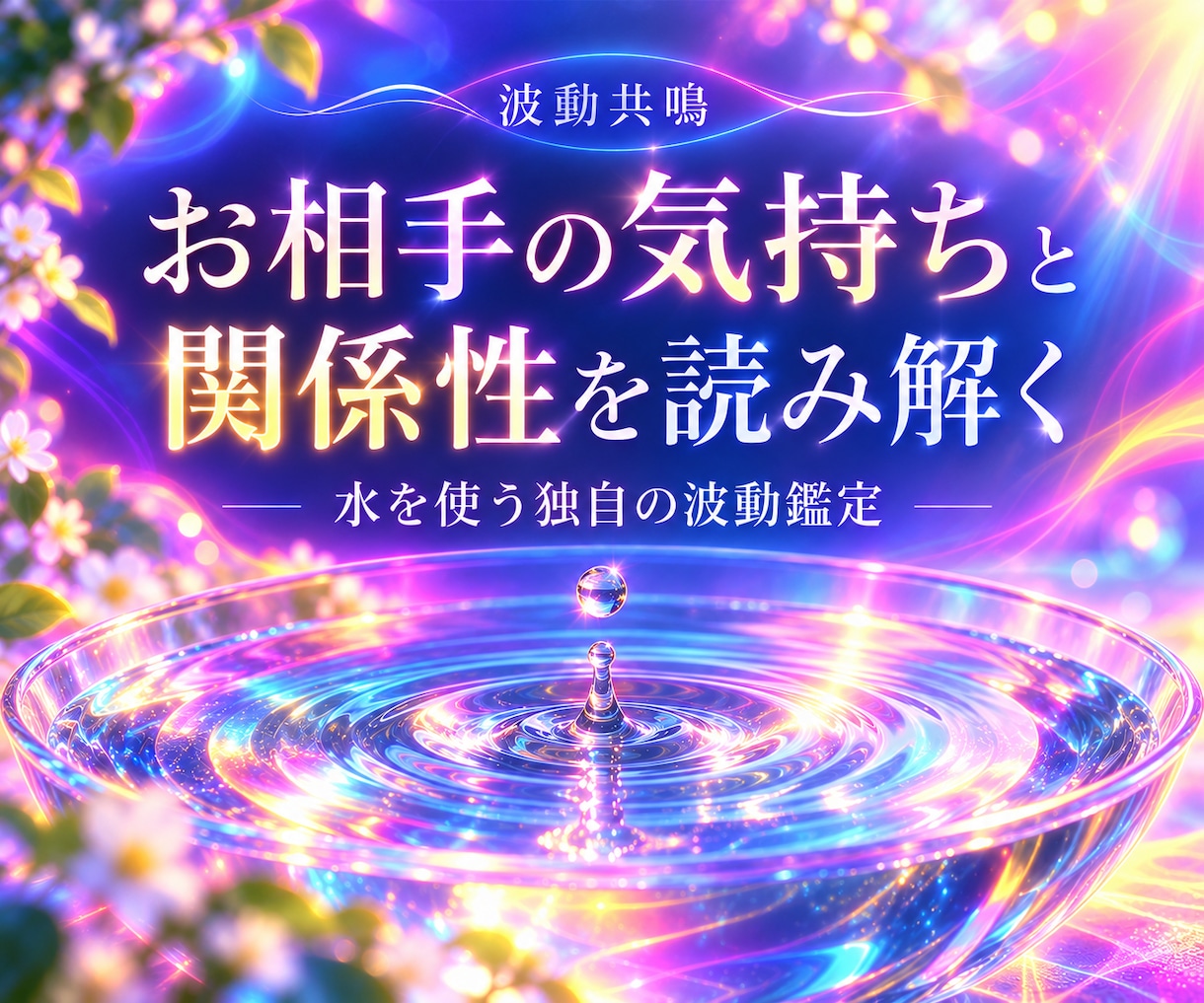 水鏡｜波動共鳴でお相手の気持ちを読み解きます 水を使う独自の波動鑑定で、思考・感情・関係性を丁寧に読み解く イメージ1