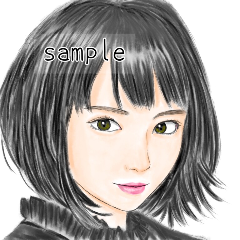 お写真をもとに本格的で綺麗な似顔絵を描きます 水彩風☆アイコンやプレゼントにもおすすめ！ イメージ3