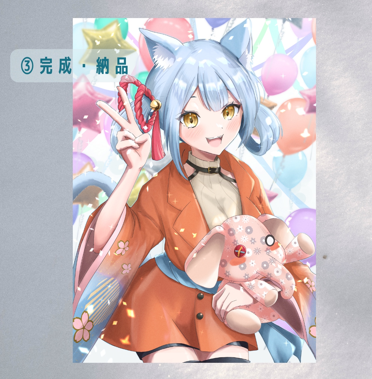美少女キャラクターの一枚絵描きます キラキラかわいい美少女キャラクターのイラストを作成します！ イメージ3