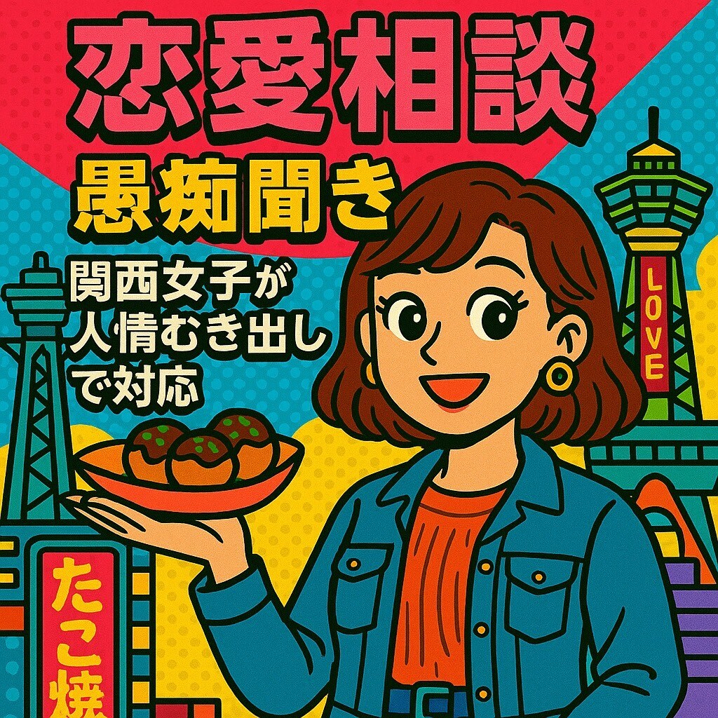 男女歓迎★関西弁女子が人情むき出しでお悩み聞きます マッチングアプリで100人以上会った私だからできるアドバイス イメージ1