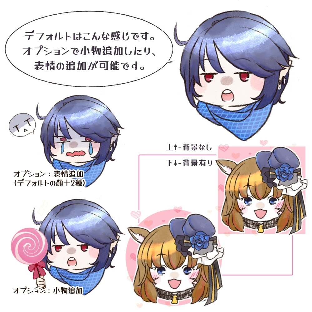 SNS等で使える「デフォルメ・ミニキャラ」描きます あなただけのオリジナルアイコンにいかがですか！ イメージ2