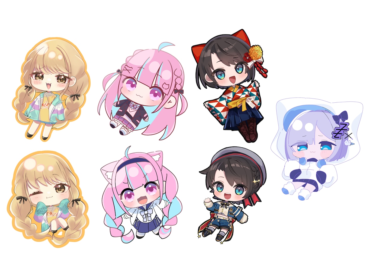 VTuber1枚絵、オリキャラアイコンなど描きます 厚塗りでSNSで使えるアイコンを作成します！ イメージ9