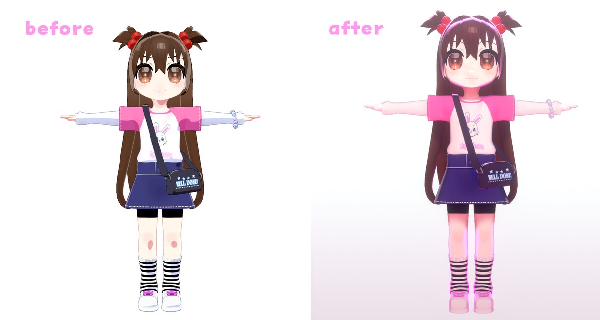 3DのVTuberを映えるショート動画にします 光演出で3Dを引き立てる映像に仕上げます！ イメージ2
