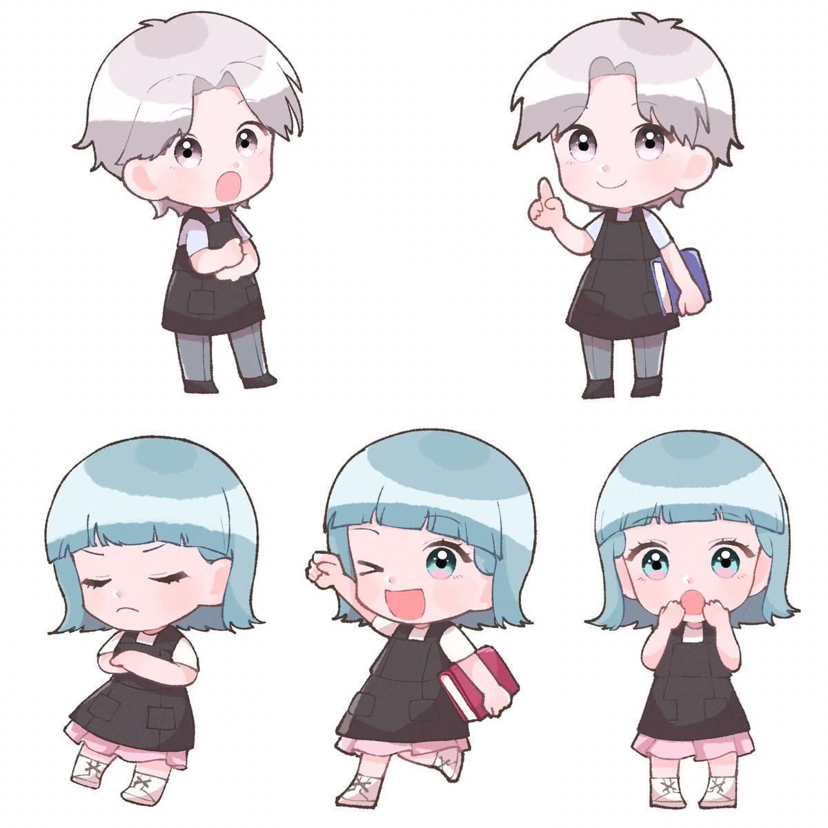 商用利用OK！デフォルメ・ミニキャラ絵を描きます 1.5頭身〜4頭身まで！5回修正可能！ イメージ9
