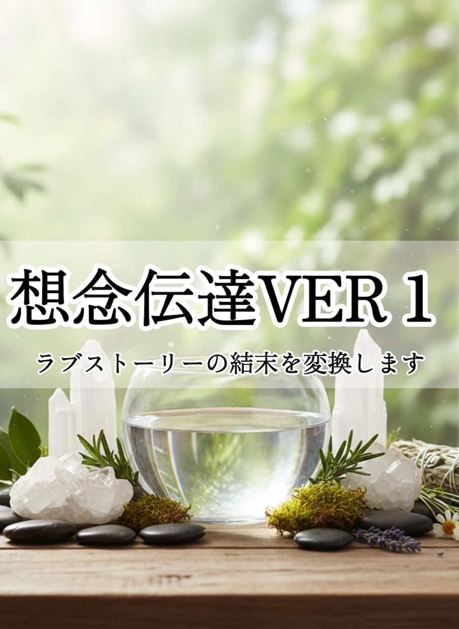 想念伝達VER１：思い人を虜にし立場逆転に向けます 無関心な相手を動かす恋の切り札を作りたい方へ イメージ1