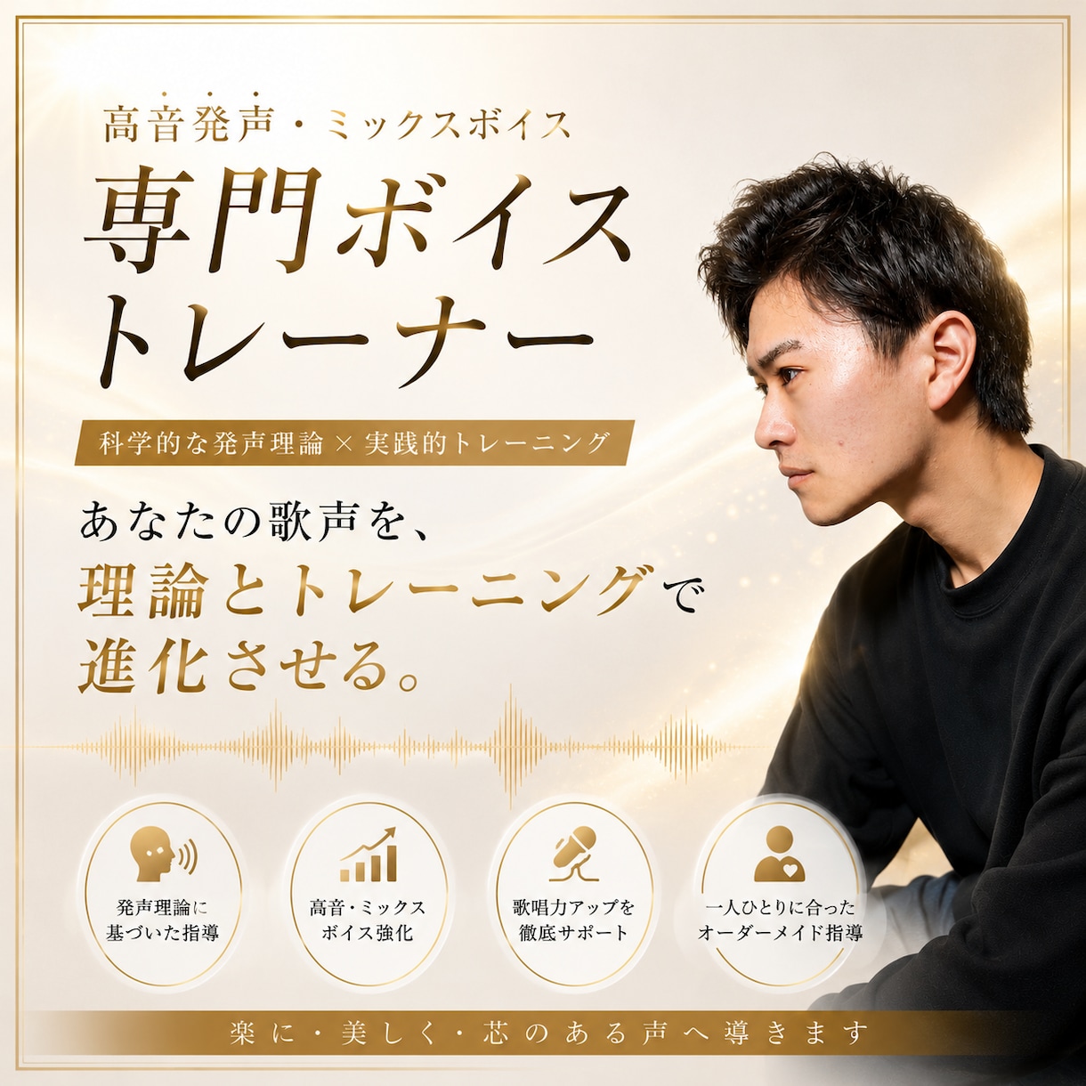 高音発声・ミックスボイス習得をサポートします 地声が低いからとあきらめないで！ イメージ1