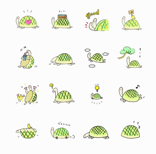 オリジナルキャラや筆字のLINEスタンプ作成します お好きな動物やメッセージからオリジナルキャラや書道デザイン！ イメージ2