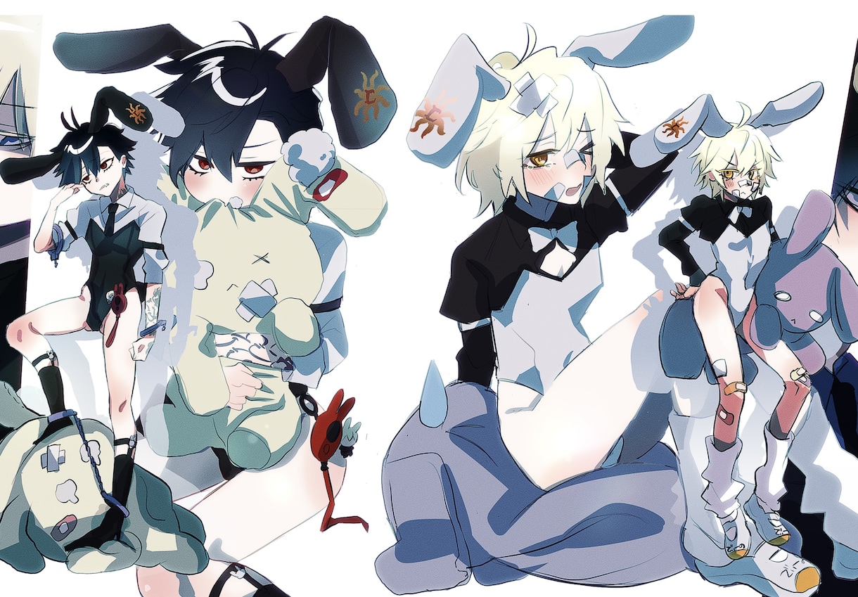 短納期可能◎かわいい詰め込みイラスト描きます 配信用MV、サムネやSNSのアイコンなどなんでも◎ イメージ6