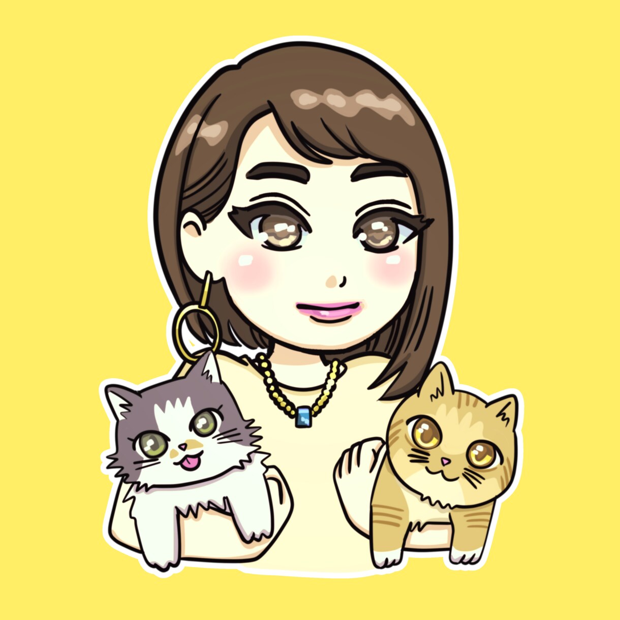SNSアイコン描きます 似顔絵やペットの可愛いイラストであなたのSNSを彩ります イメージ1