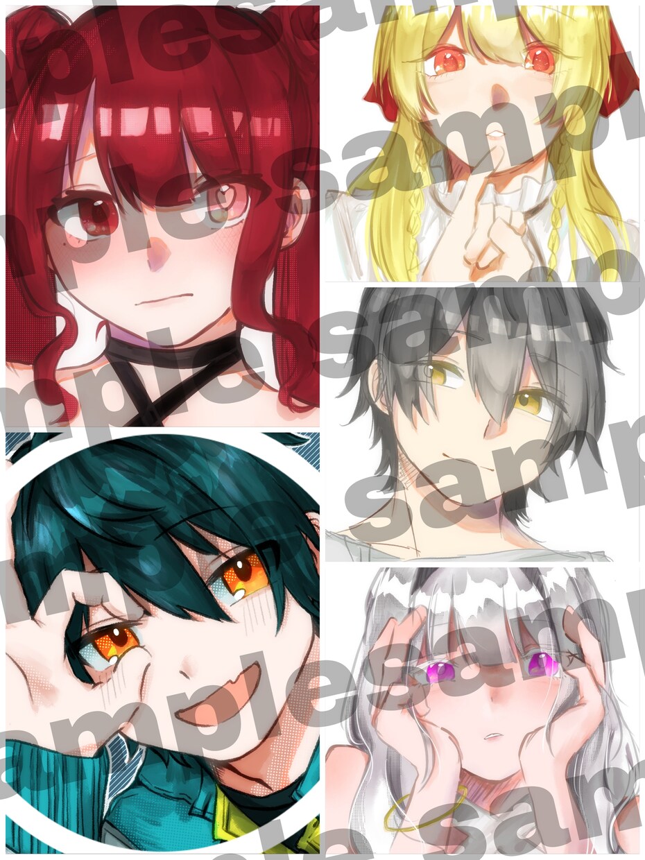 あなたのアイコンをお描きします アイコン用(首から上)のイラストを描かせていただきます イメージ2