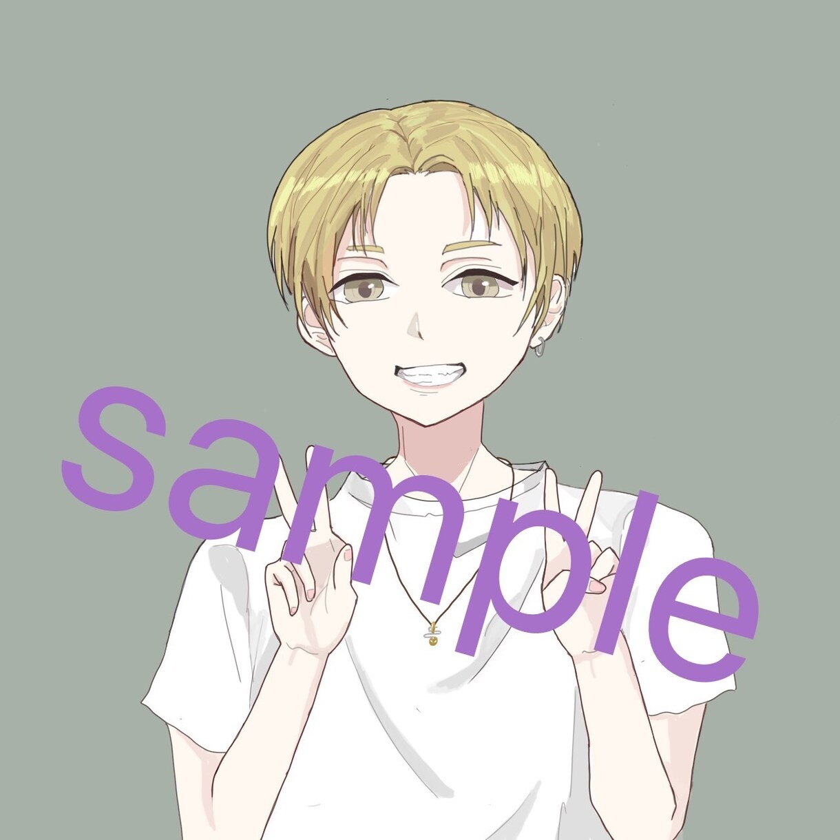 SNSアイコン、ヘッダー向けのイラストお描きします あなたの心が瞬く間に煌めくワルツ イメージ3