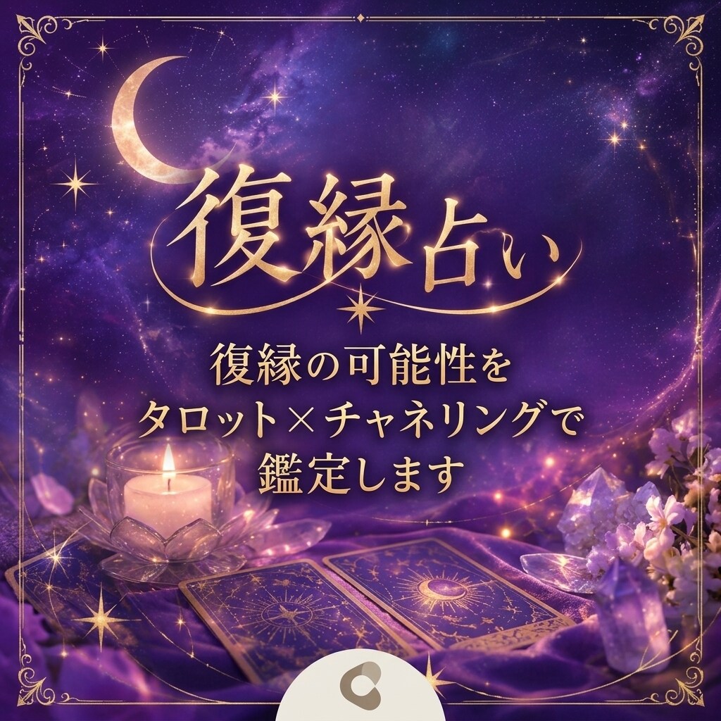 復縁の可能性をタロット×チャネリングで鑑定します もう一度あの人と……その想い、諦めないで イメージ1
