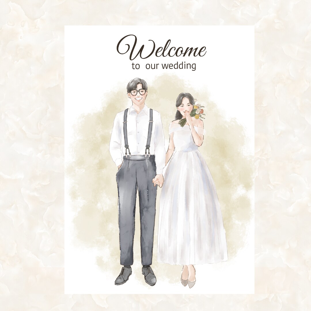 世界に一つだけの結婚証明書描きます ゲスト参加型 |結婚証明書｜ウェディングツリー似顔絵オーダー イメージ5