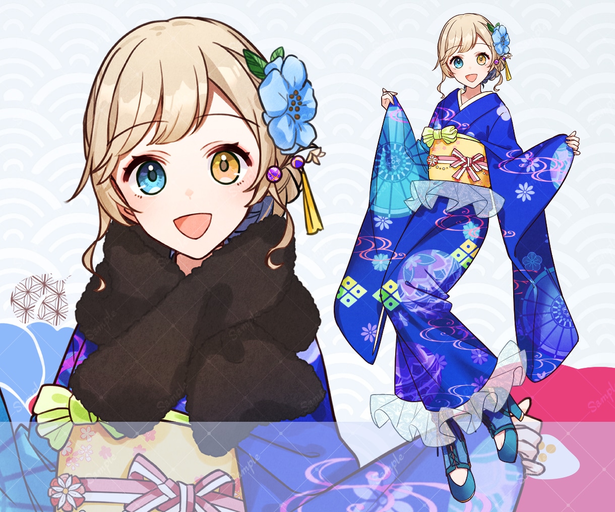 早期納品◎振袖のイラスト描きます IRIAMでも使えます！お手頃価格で新衣装をお求めの方へ イメージ8