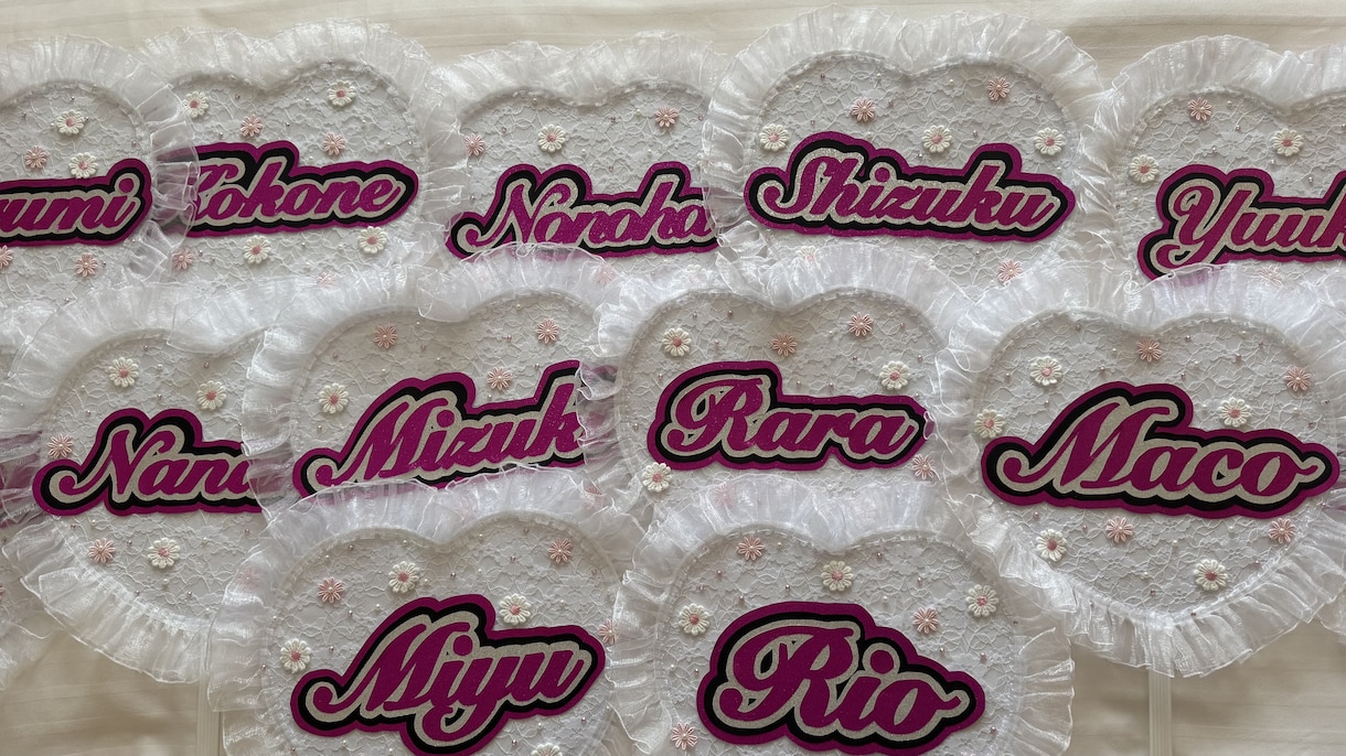 世界に1つだけのうちわ文字を作成します 完全オーダーメイド♡デザイン〜制作まで丁寧に対応いたします イメージ1