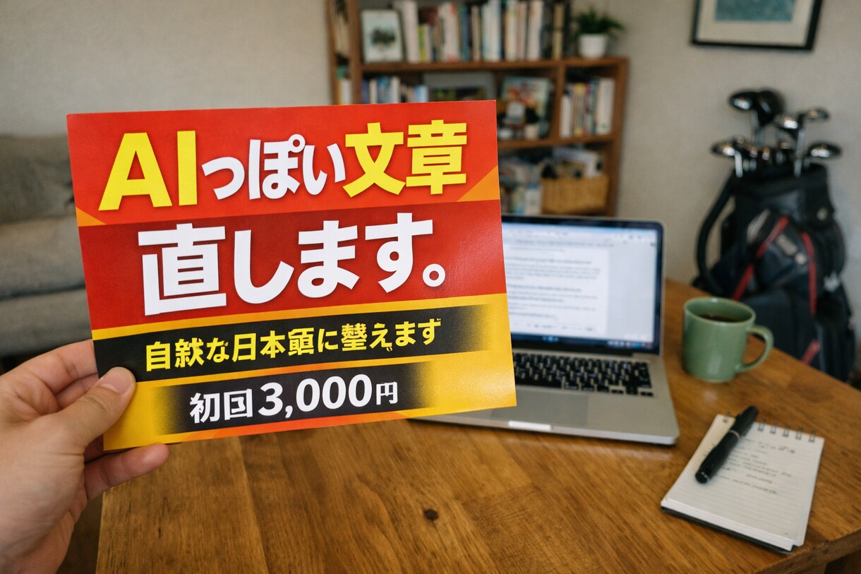 ChatGPT文章を自然に直します ChatGPTで作った文章「AIっぽさ」が気になりませんか？ イメージ1